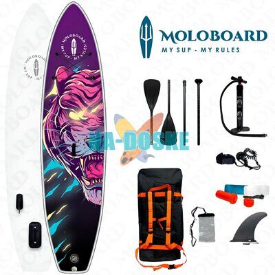 Надувная доска для sup серфинга MoloBoard Purple Tiger 11