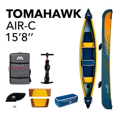 Байдарка трёхместная Aqua Marina Tomahawk Air-C 15'8 2025