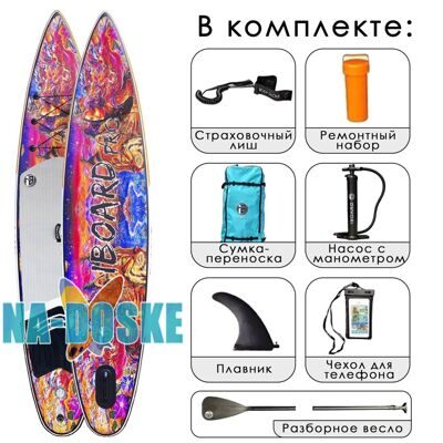 Сапборд надувной Iboard Pro Рысь 12'6x33