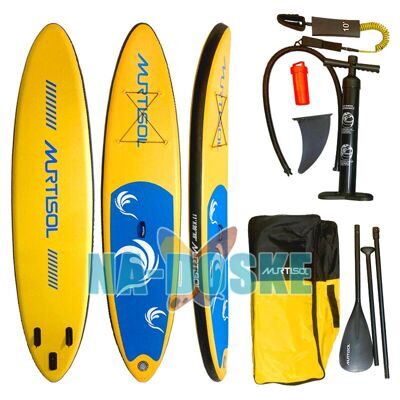 Sup доска для плавания с веслом Murtisol Yellow 11''