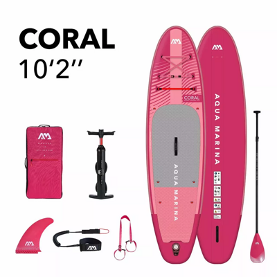 Универсальная сап-доска Aqua Marina Coral Raspberry 10'2