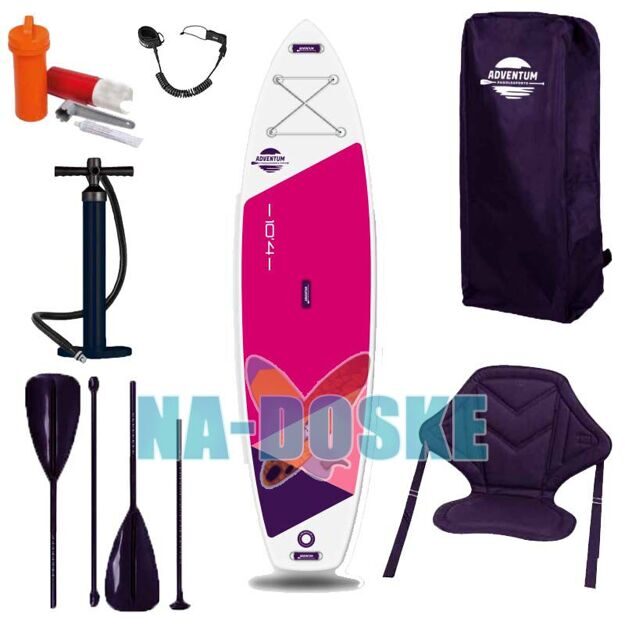 Надувной sup борд Adventum 10'4 Pink